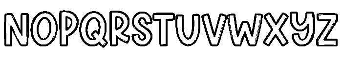 Summer Sketch Font UPPERCASE