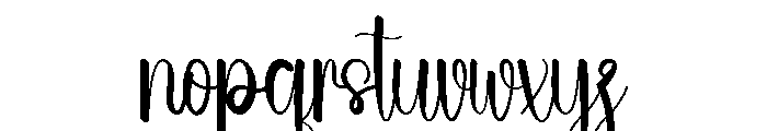 Summer Spectacular Font LOWERCASE