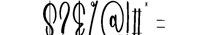 Summer Spellbook Font OTHER CHARS