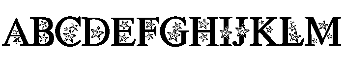 Summer Star Font UPPERCASE