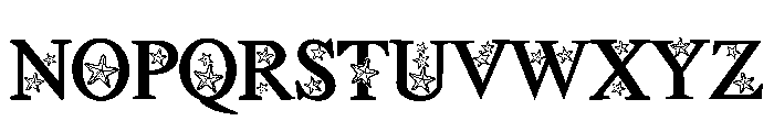 Summer Star Font UPPERCASE
