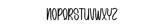Summer Store Font LOWERCASE