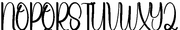Summer Studying Font UPPERCASE