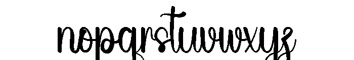 Summer Studying Font LOWERCASE