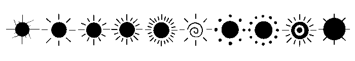 Summer Sun Doodles Font OTHER CHARS