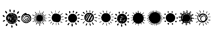 Summer Sun Doodles FONT