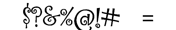 Summer Sun Magic Font OTHER CHARS