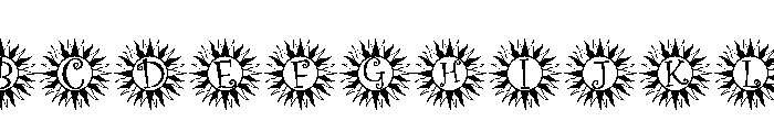 Summer Sun Magic Font UPPERCASE