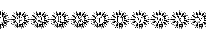 Summer Sun Magic Font UPPERCASE