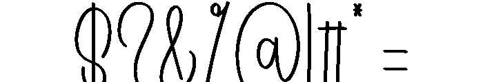 Summer Vabury Font OTHER CHARS