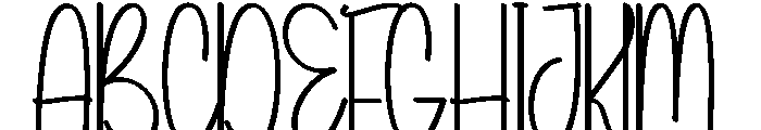Summer Vabury Font UPPERCASE