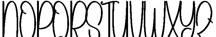 Summer Vabury Font UPPERCASE