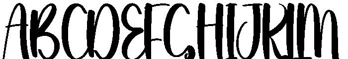 Summer Valena Font UPPERCASE