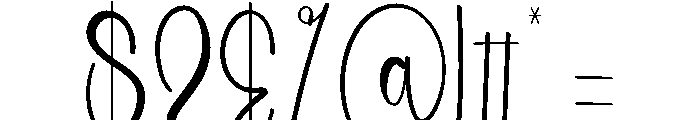 Summer Whimlove Font OTHER CHARS