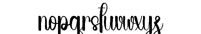 Summer Whimlove Font LOWERCASE