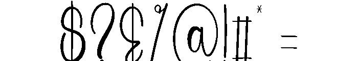 Summer Windhover Font OTHER CHARS