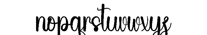 Summer Windhover Font LOWERCASE