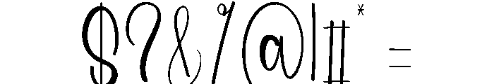 Summer Working Font OTHER CHARS