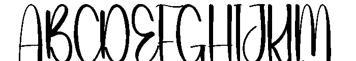 Summer Working Font UPPERCASE