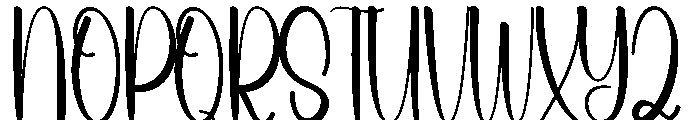 Summer Working Font UPPERCASE
