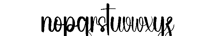 Summer Working Font LOWERCASE