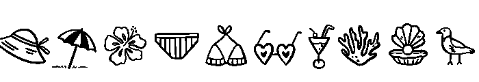 Summer doodles Font OTHER CHARS