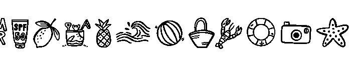 Summer doodles FONT