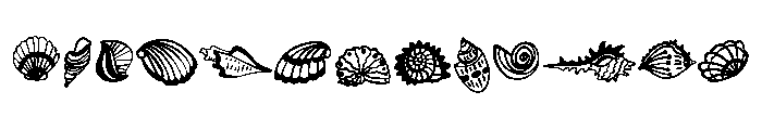 Summer seashell Font UPPERCASE