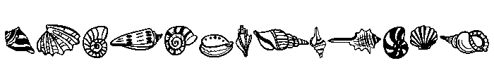 Summer seashell FONT