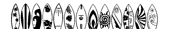 Summer surfboard FONT