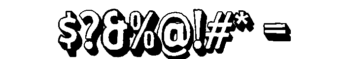 SummerArchive-Extrude Font OTHER CHARS