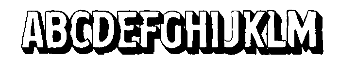 SummerArchive-Extrude Font UPPERCASE