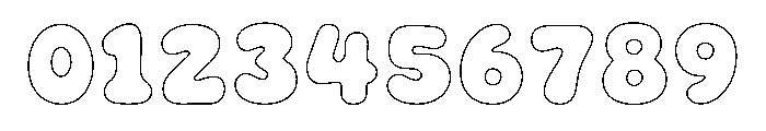 SummerKidos Outline Font OTHER CHARS