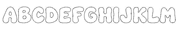 SummerKidos Outline Font UPPERCASE