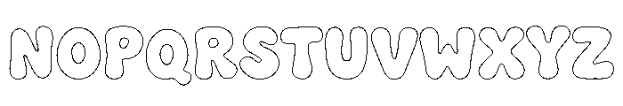 SummerKidos Outline Font UPPERCASE