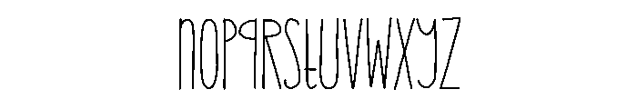 Summerbox regular Font LOWERCASE