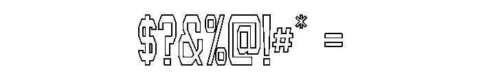 Summerland Outline Font OTHER CHARS