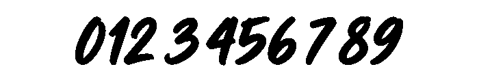 Summit Brush Font OTHER CHARS