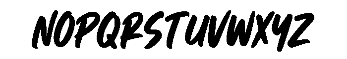 Summit Brush Font UPPERCASE