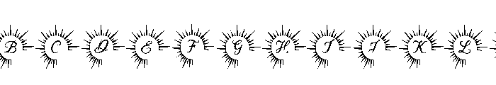 Sun And Moon Monogram Font UPPERCASE