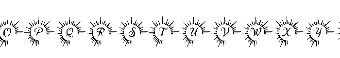 Sun And Moon Monogram Font UPPERCASE
