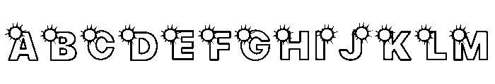 Sun Doodle Font UPPERCASE
