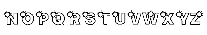 Sun Doodle Font UPPERCASE