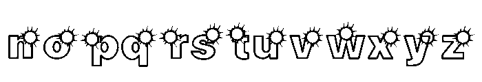 Sun Doodle Font LOWERCASE