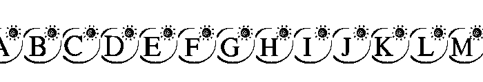 Sun Monogram Font UPPERCASE