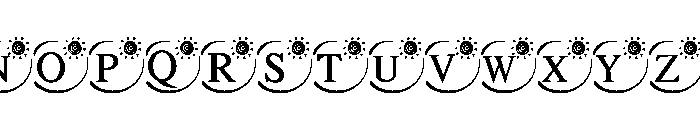 Sun Monogram Font UPPERCASE