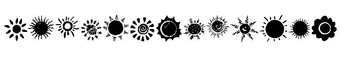 Sun Silhouette FONT