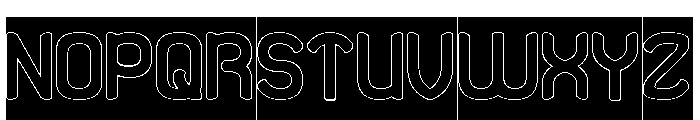 Sun The Empire-Hollow-Inverse Font UPPERCASE