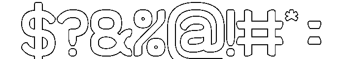 Sun The Empire-Hollow Font OTHER CHARS