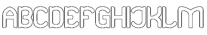 Sun The Empire-Hollow Font UPPERCASE